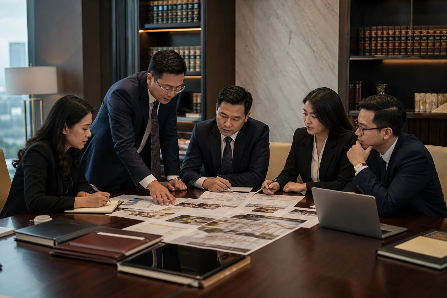 Luật sư xây dựng phương án pháp lý sau khi kiểm tra hồ sơ