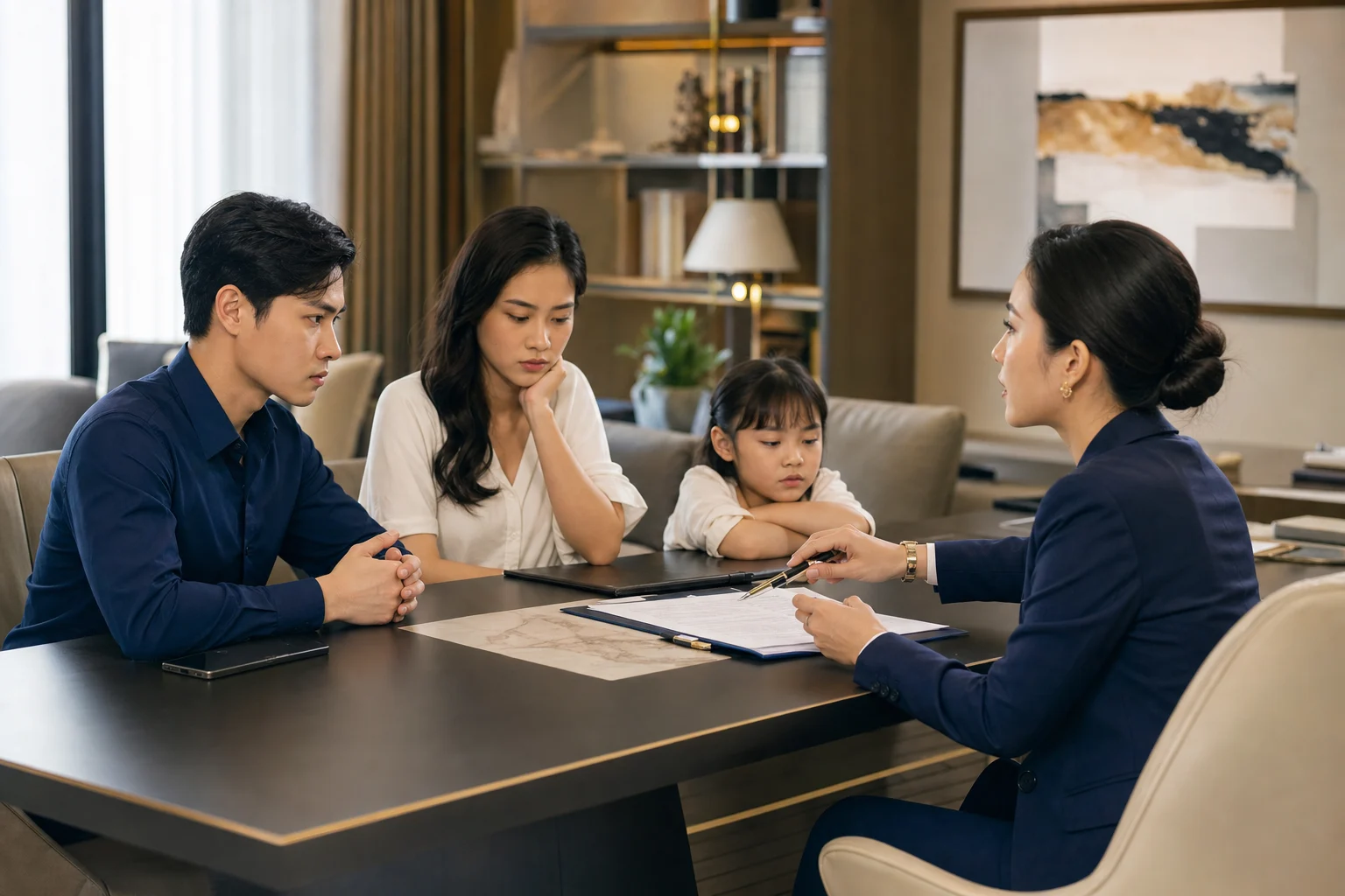Ma trận con chung và tài sản trong ly hôn quốc tế
