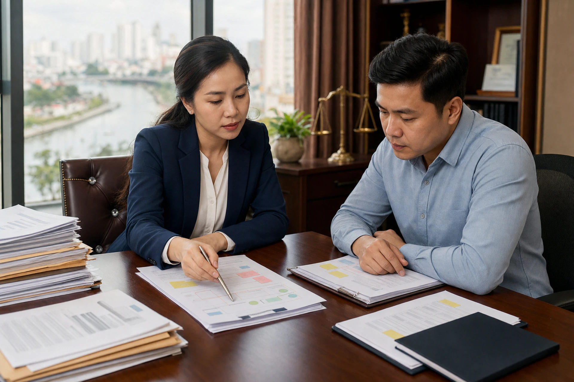 Luật sư giải quyết tranh chấp Quận 8 tổ chức hồ sơ chứng cứ