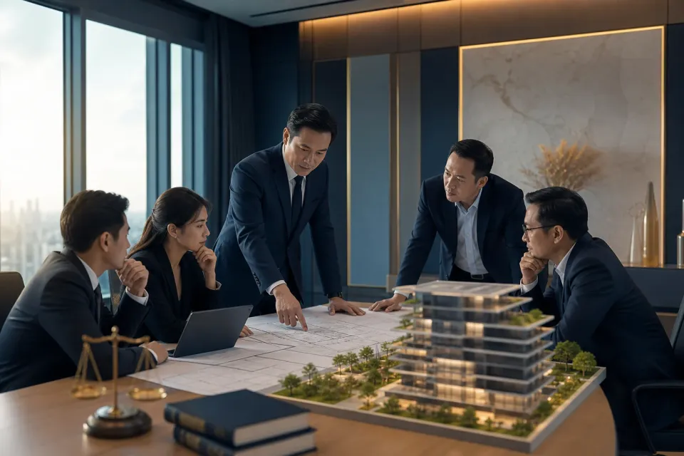 Minh họa bài viết Luật sư hợp đồng xây dựng Nhà Bè và kiểm soát vòng đời dự án