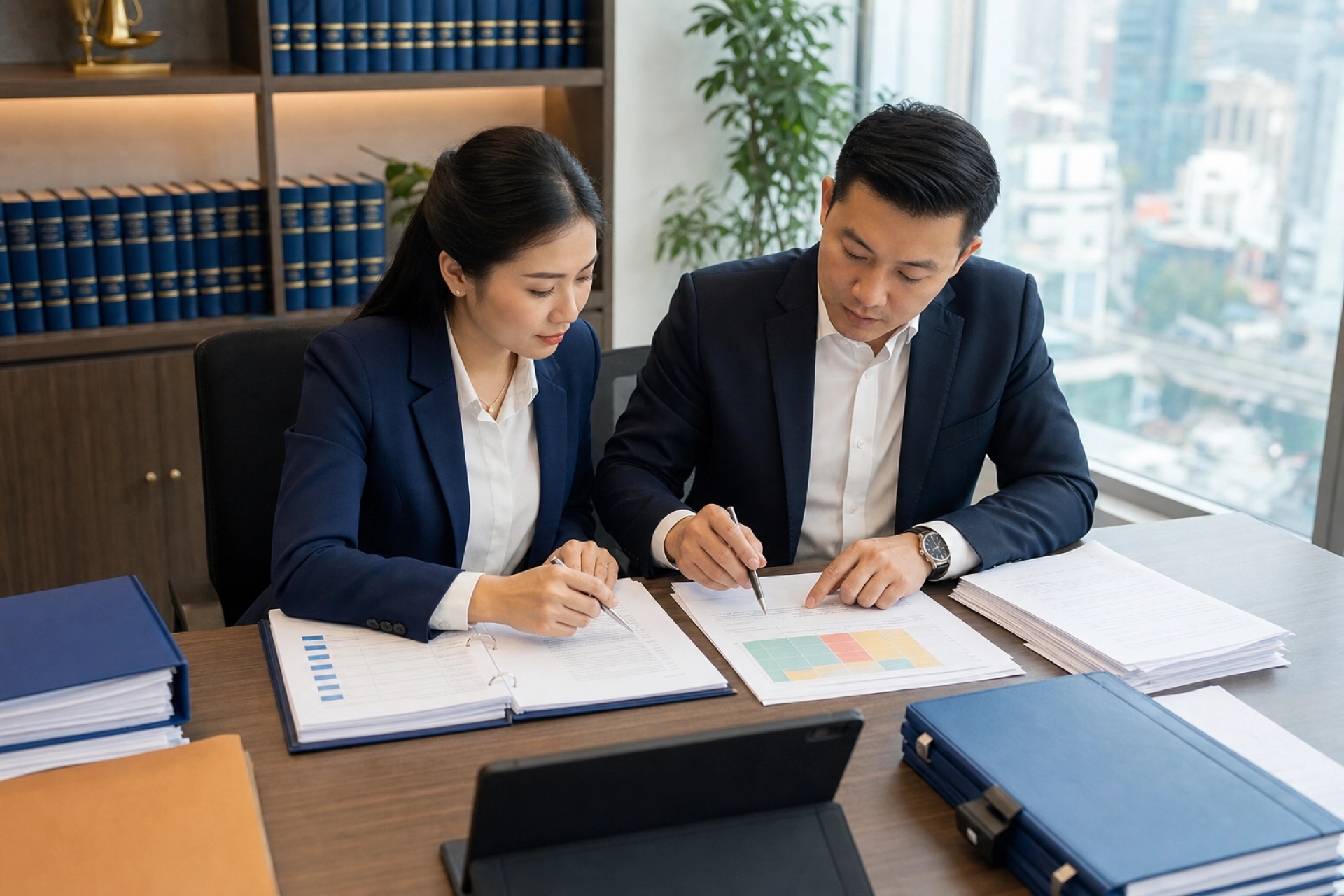 Luật sư M&A Quận 1 cùng chuyên gia tài chính rà soát hồ sơ thẩm định