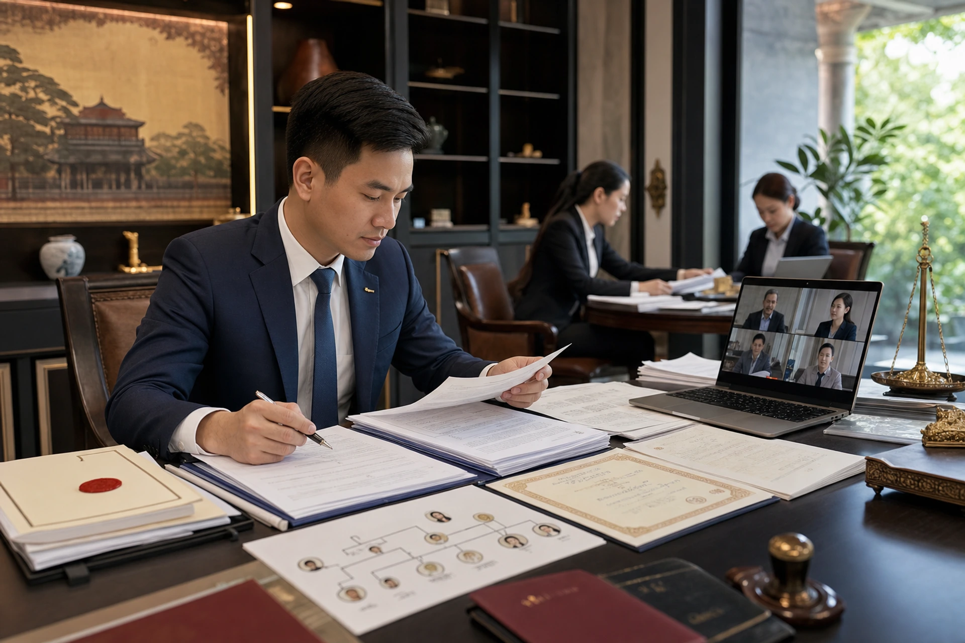 Luật sư rà soát hồ sơ thừa kế có yếu tố nước ngoài tại Huế