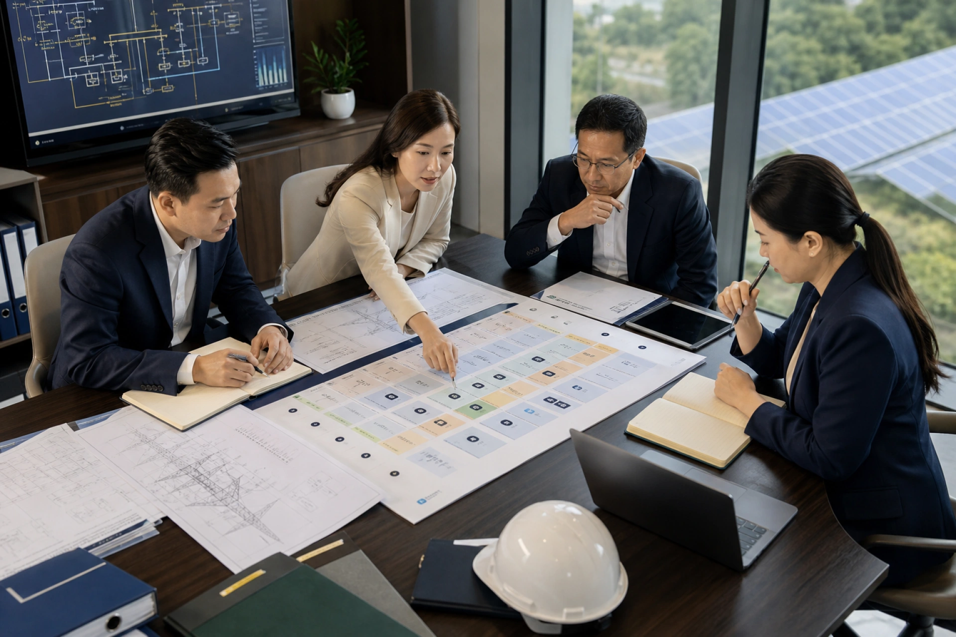 Nhóm pháp lý và kỹ thuật xây dựng ma trận hợp đồng mua bán điện