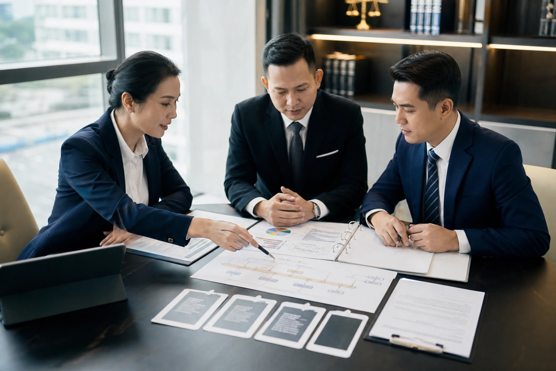 Nhóm pháp lý và tài chính phân tích khoản vay tại Tân Phú