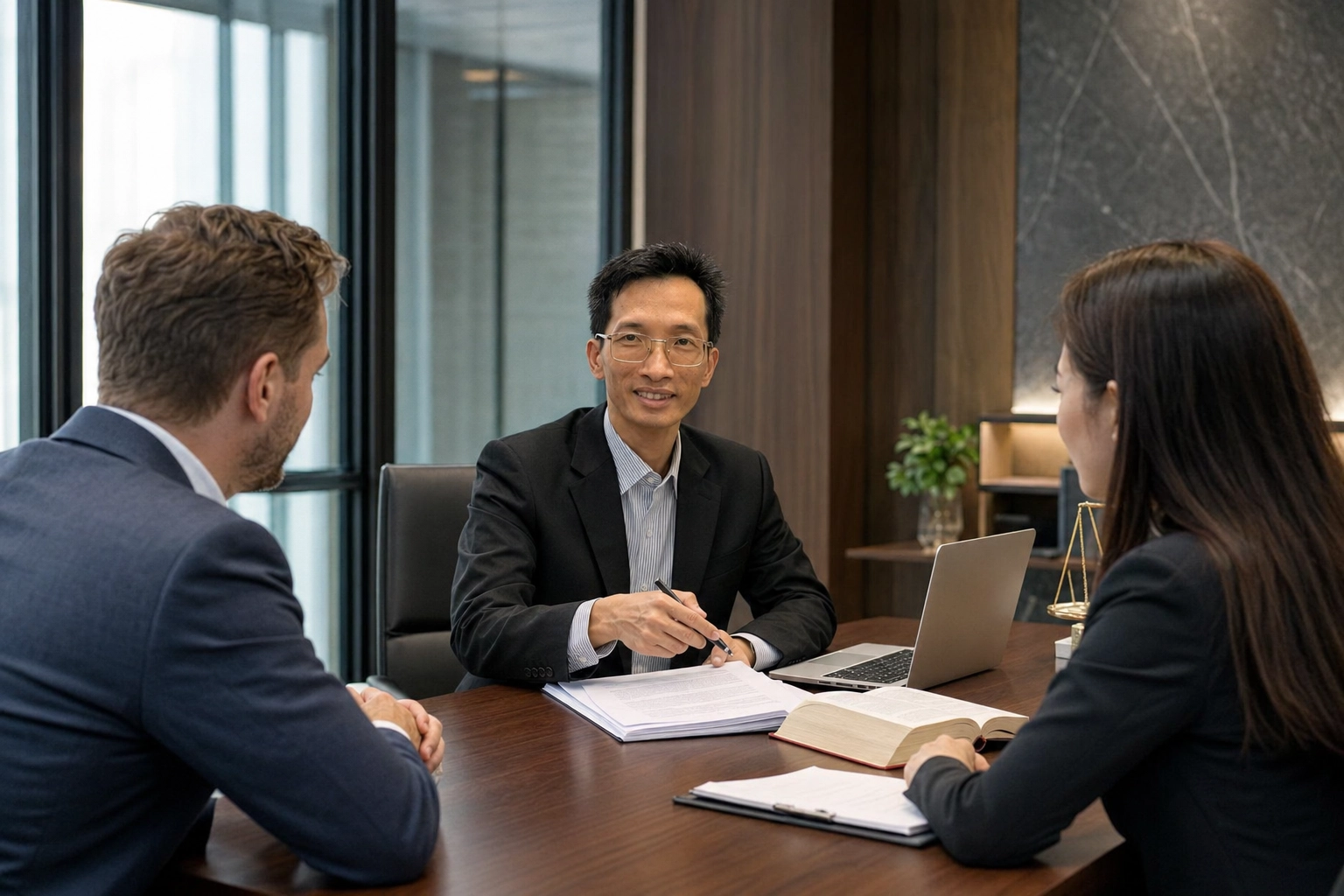Luật sư Võ Thiện Hiển tư vấn pháp lý cho doanh nghiệp và nhà đầu tư.