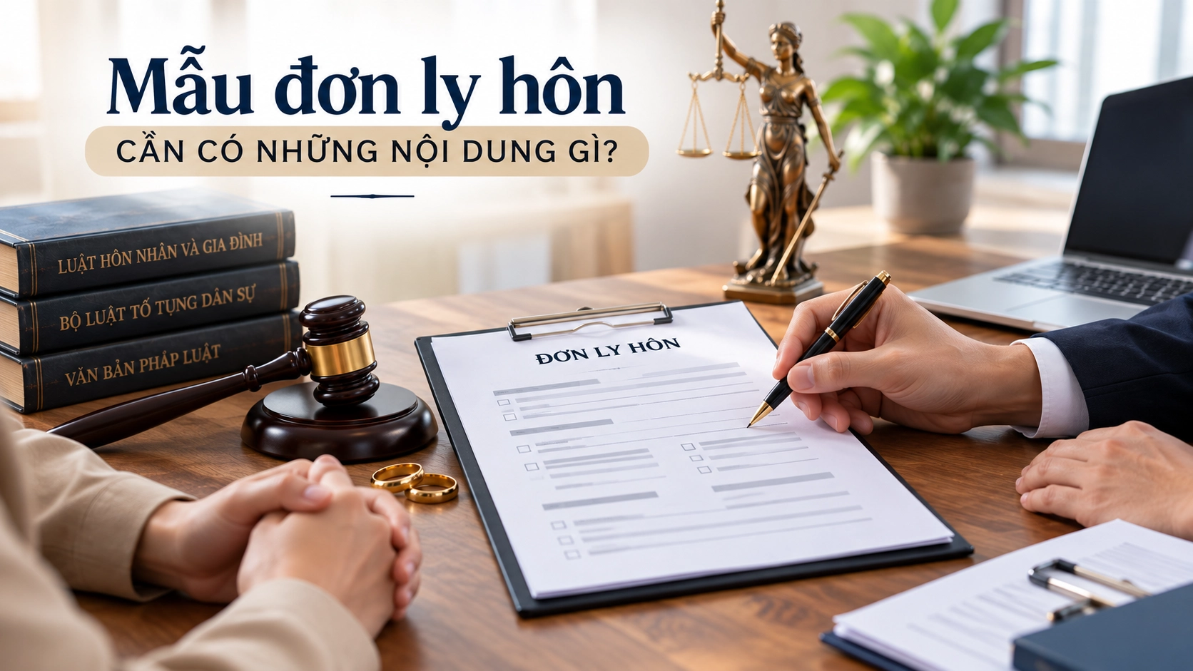 Mẫu đơn ly hôn cần có những nội dung gì?